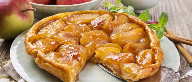 Яблочный пирог тарт татен