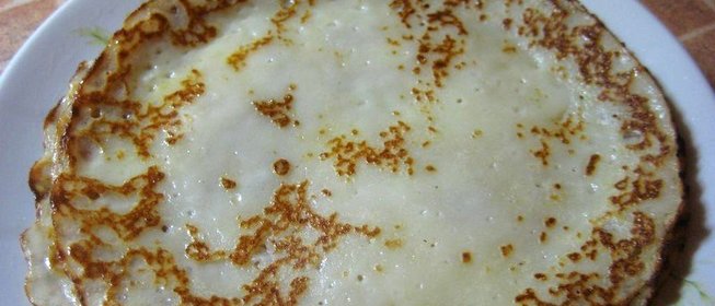 Блины на кефире заварные
