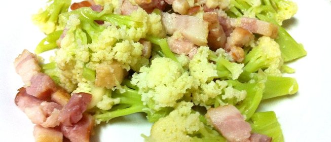 Цветная капуста с беконом