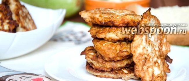 Оладьи из курицы с кабачком