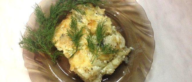 Картофельная запеканка с рыбой