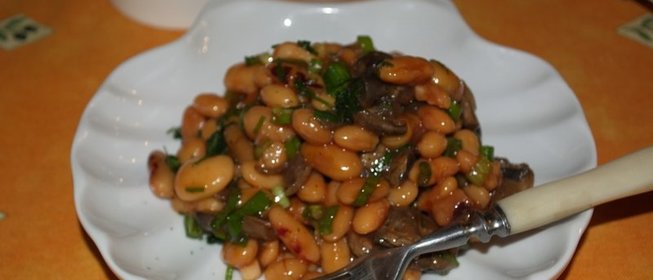 Фасоль с зеленью