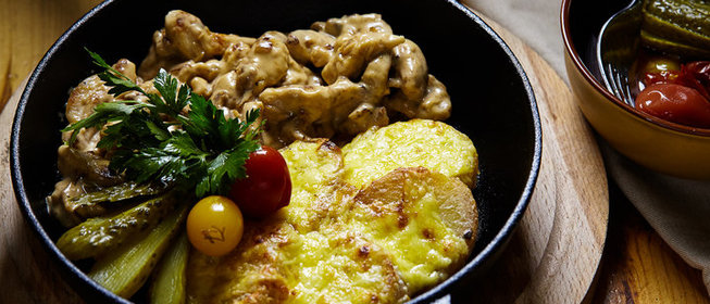 Мясная запеканка