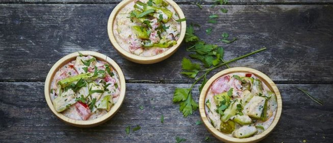 Быстрое рагу из кабачков