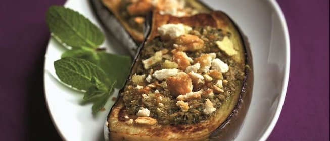 Холодная закуска из баклажанов с мятой