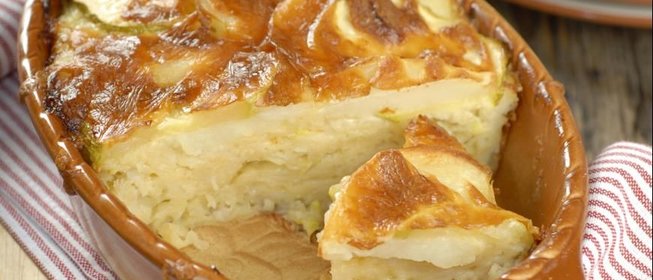 Картофельная запеканка с кабачками