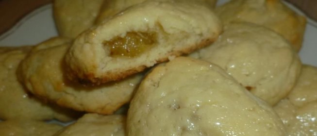 Печенье с ананасовым джемом