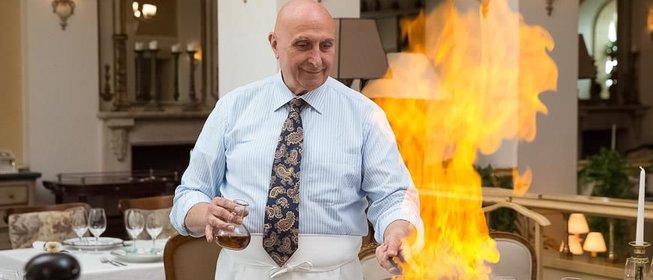 Блинчики с маскарпоне и ягодами от Франческо Пистаккио