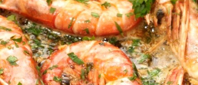 Креветки с хересом