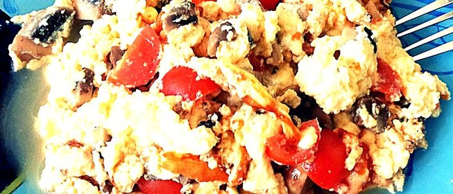 Французский омлет с грибами