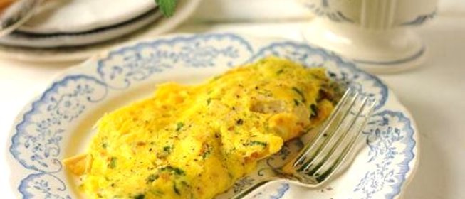 Омлет с курицей