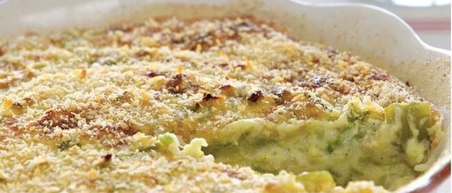 Запеканка из кабачков со сметаной