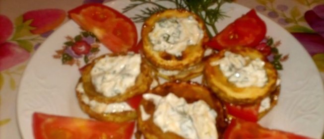 Кабачковые пирамидки