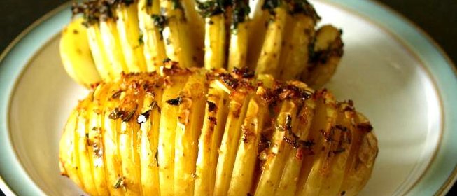 Картофель в форме ежика