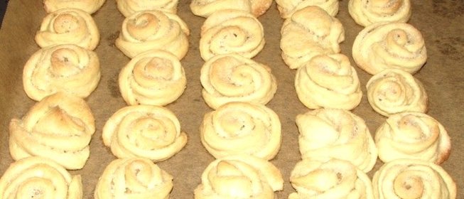 Творожное печенье с сахаром