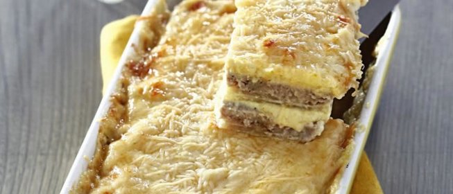 Запеканка из свинины с сельдереем