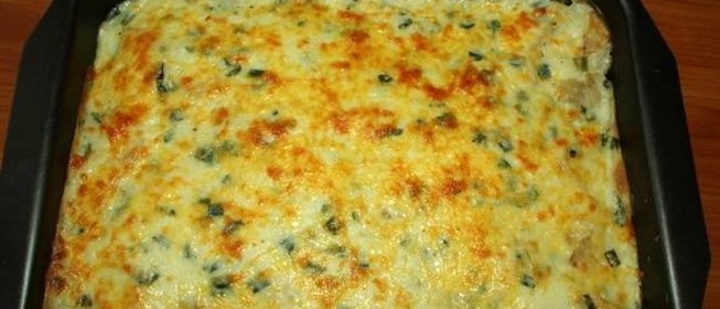 Сырная запеканка с сельдереем