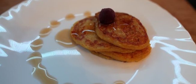 Тыквенно-яблочные оладьи