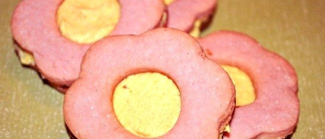 Печенье Розовые цветочки