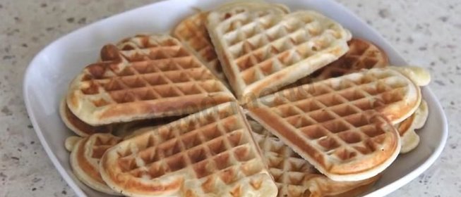 Вафельное печенье в вафельнице