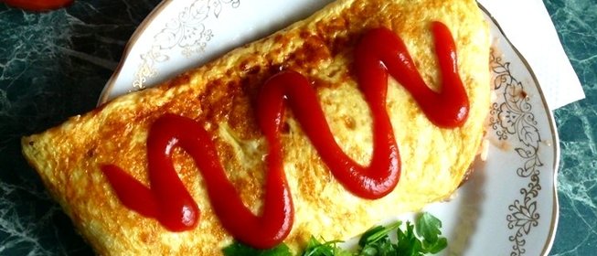 Омлет с рисом