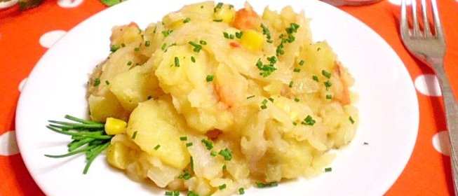 Картофельное рагу с овощами