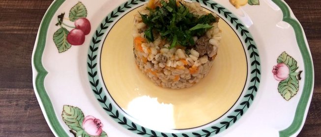 Перловая каша с фаршем