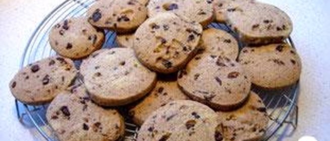 Миндальное печенье с шоколадом