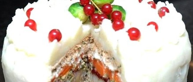 Праздничная слоеная запеканка