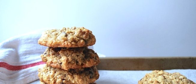 Овсяное печенье с кусочками шоколада