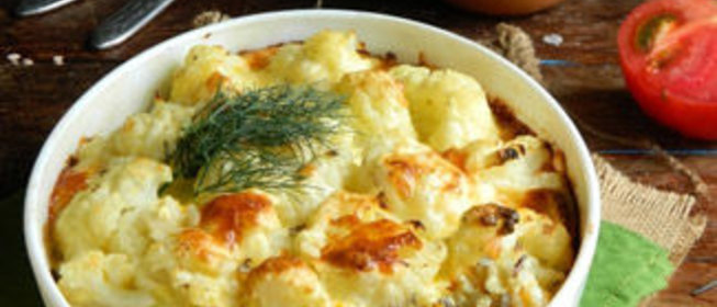 Запеканка из риса и цветной капусты