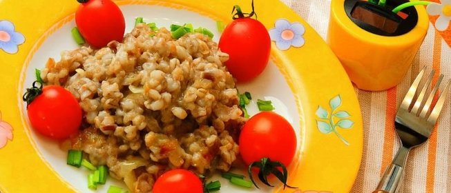 Каша перловая с луком