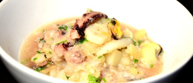 Скандинавское рагу с морепродуктами