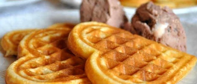 Печенье в вафельнице