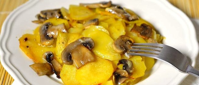 Картошка с грибами