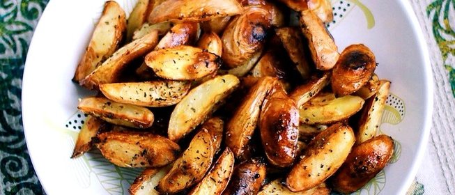 Запечённый картофель с итальянскими травами