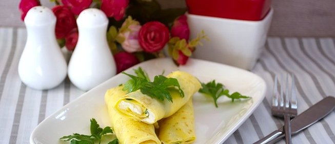 Роллы с омлетом