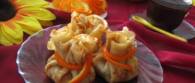 Мешочки с яблочно-ореховой начинкой