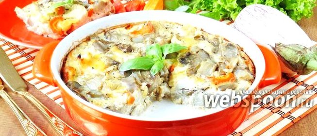 Запеканка из баклажанов с цветной капустой