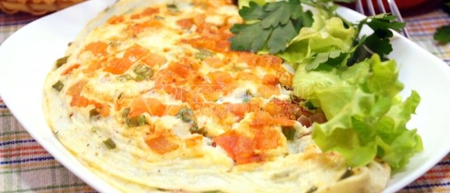 Омлет с помидорами «Неаполитанский»