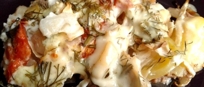 Запеканка с фаршем и капустой