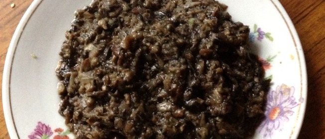 Икра из свежих лесных грибов