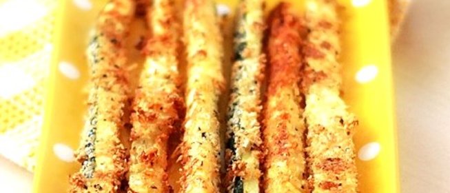 Кабачковые палочки в сырной панировке
