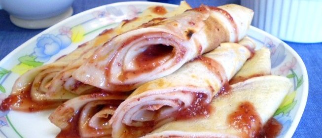 Блинчики с джемом