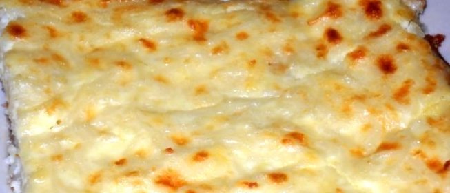 Запеканка из творога и вермишели