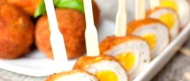 Перепелиные яйца по-шотландски