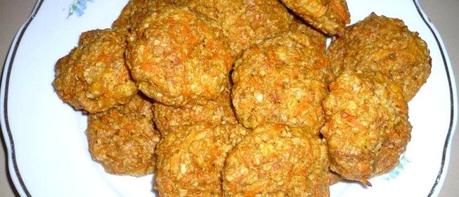 Постное морковное печенье