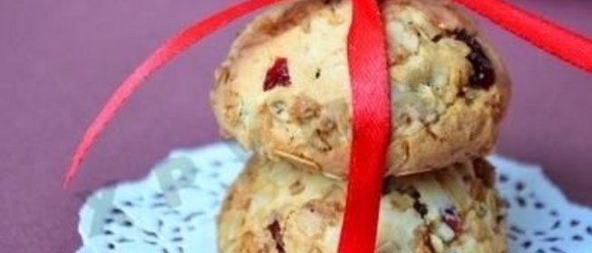 Овсяное печенье с клюквой