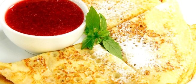 Постные блины на молоке