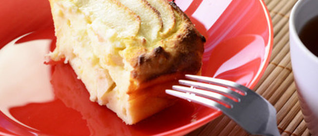 Творожная запеканка с яблоком